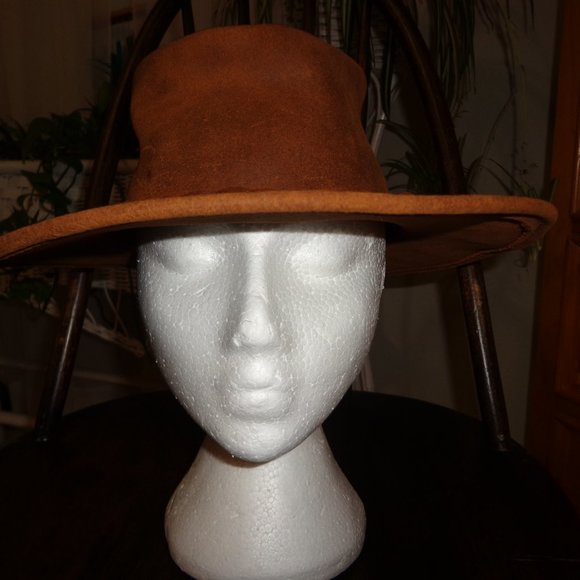 FIRM New Minnetonka Outback Distressed Leather Hat S Brown main image 9